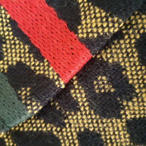 Trendy zachte poncho|Luipaardprint Geel zwart|Zacht acryl