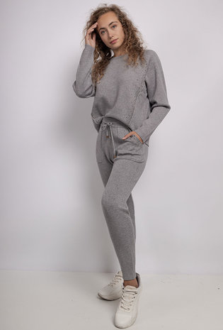 Loungewear set Comfy|Zwart glitter|Broek en sweater|Homewear