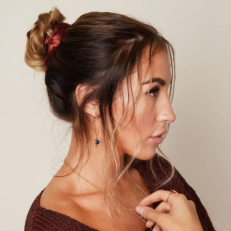 Scrunchie Sweet as Satin|Haarelastiek|Haarwokkel|Froezel|Roest bruin