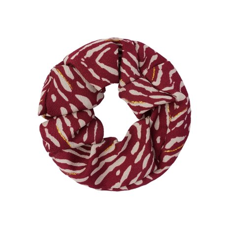 Mooie scrunchie Animal|Haarelastiek|Goud Rood|Froezel