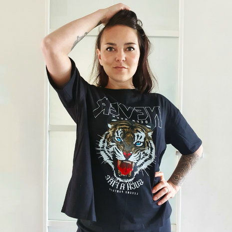 Oversized shirt Legend Panther|Black t-shirt