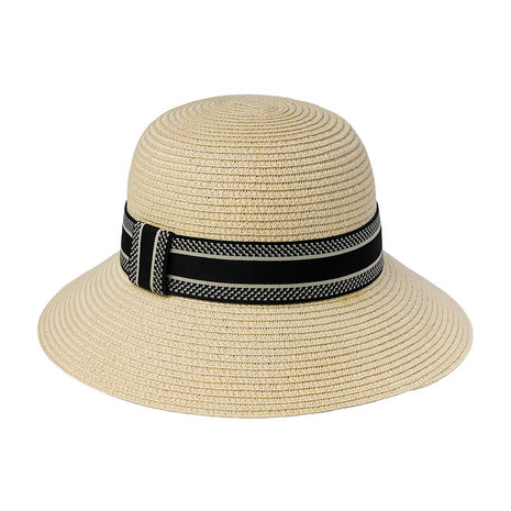 Zomerhoed Summer Time - Beige dames hoed - Strandhoed Zonnehoed