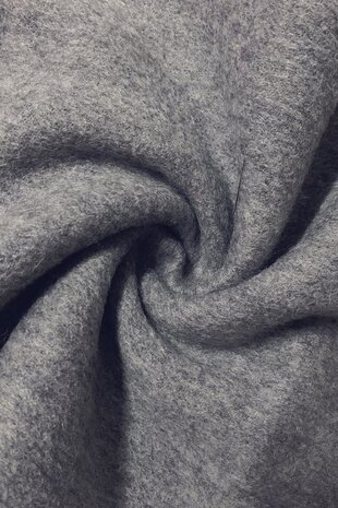 Wollen heren sjaal Plain Colour|Warme heren shawl|Licht grijs