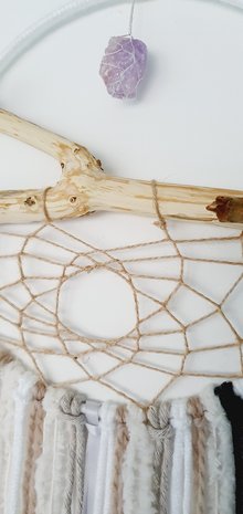 Dreamcatcher Powerful You|Amethyst Crystal|Handmade 25cm