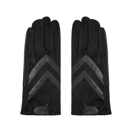 Soft women's gloves Scotland|Black leatherlook