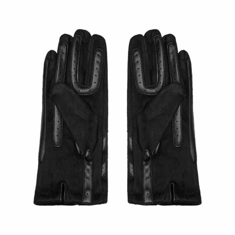 Soft women's gloves Scotland|Black leatherlook