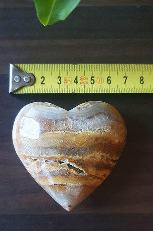 Crystal heart Crazy Lace agate|5-7 cm|Gemstone heart