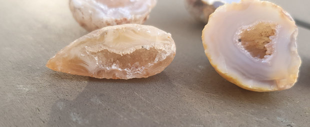 Agaat geode klein|Druzy kristal|1-2cm