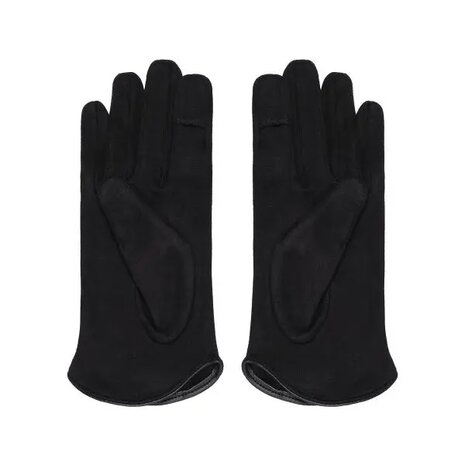 Soft women's gloves Heat|Black|Warm gloves|Suede look