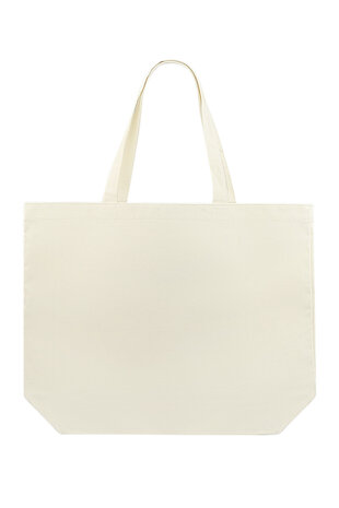 Beige Shopper Tas "Love"|Canvas tas|Strand Boodschappentas