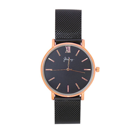 Scarfz dames horloge Lovely Times zwart