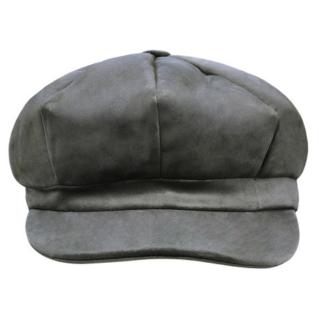 Scarfz pet barret sailor hat velvet grey cap grijs