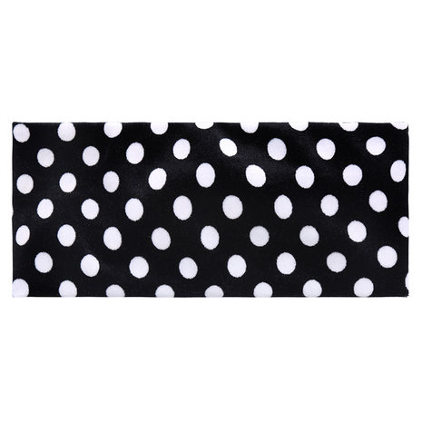 Headband Velvet Dots|Black white polka dots|Knot|Velvet
