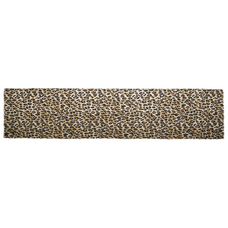 Lange dames sjaal Spotted|Zwart beige bruin|Extra zacht|Luipaardprint