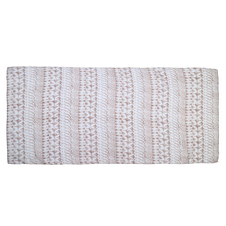 Lange dames sjaal Blend Pattern|Bruin beige shawl