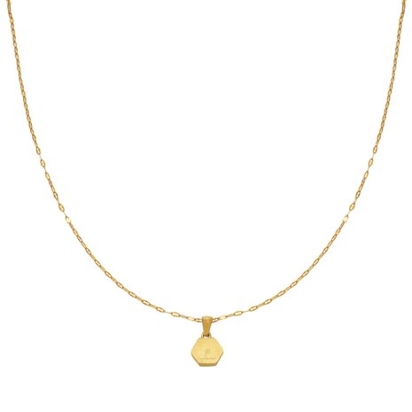 Quote necklace Run with the Wolves|Gold colored|Yehwang design