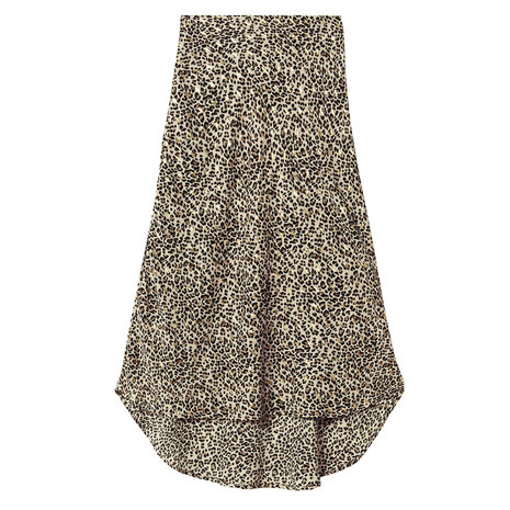 Skirt Lady Mermaid leopard|Long skirt|Asymmetrical|Black brown gold